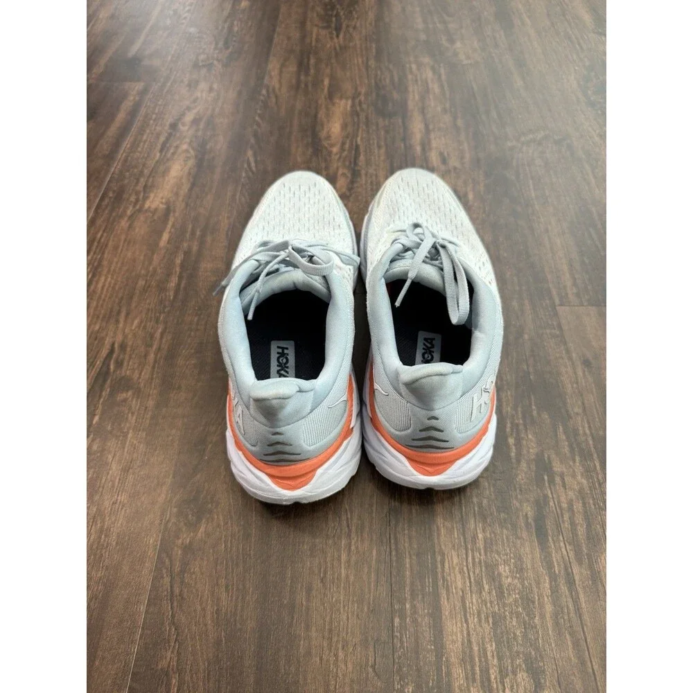 Hoka One One Clifton 8 Women Sz 10.5 Blue/ White Running Shoes Sneakers - Picture 5 of 9